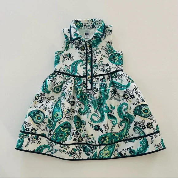 green dress 18 months Mint Green Floral Midi Dress With Sweetheart Neckline main image 0